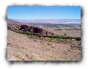 Looking toward Andreas canyon from my hike to the mine.